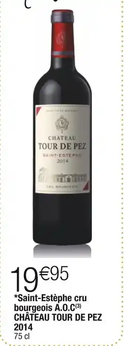 Château tour de pez saint-estèphe cru bourgeois a.o.c 2014
