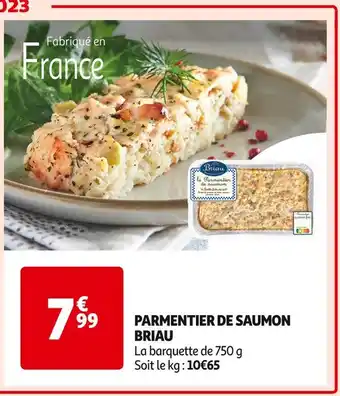 Auchan Supermarché Maison briau parmentier de saumon offre
