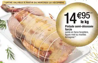 Cora x Carrefour Pintade semi-désossée farcie offre