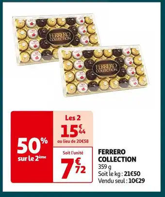 Auchan Supermarché Ferrero ferrero collection offre