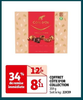 Auchan Supermarché Côte d'or coffret côte d'or collection offre