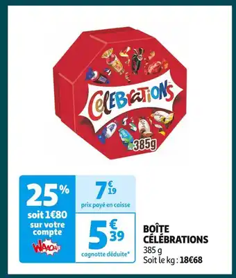 Auchan Supermarché Célébrations boîte célébrations offre