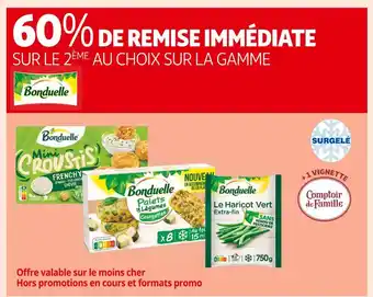 Auchan Supermarché Bonduelle 60% de remise immédiate sur le 2ème au choix sur la gamme bonduelle offre