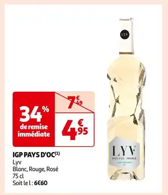 Auchan Supermarché Igp pays d'oc offre