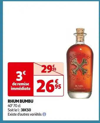 Auchan Supermarché Bumbu rhum offre