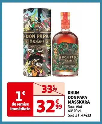 Auchan Supermarché Don papa rhum masskara offre
