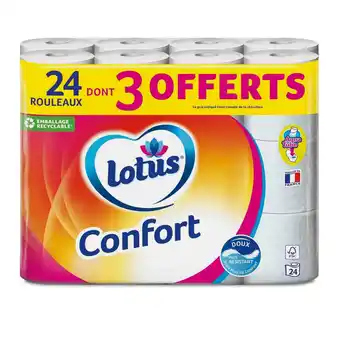 Match Lotus confort papier toilette offre