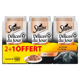 Match Sheba sachets fraîcheur délices du jour pour chat offre