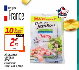 Netto Dés de jambon offre