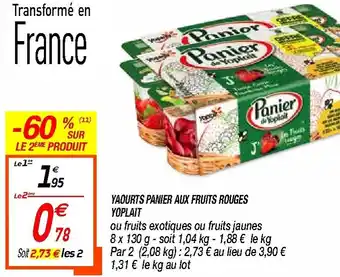Netto Yaourts panier aux fruits Rouges Yoplait offre