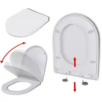 Bricorama Abattant wc à fermeture en douceur libération rapide blanc carré - blanc offre