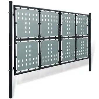 Bricorama Portillon de jardin double noir 300 x 250 cm - noir offre
