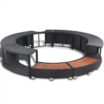 Bricorama Contour de spa en polyrotin noir - noir offre