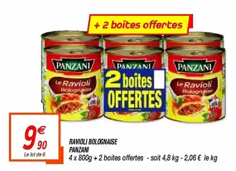 Netto Ravioli Bolognaise Panzani offre
