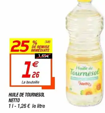 Netto Huile de tournesol offre