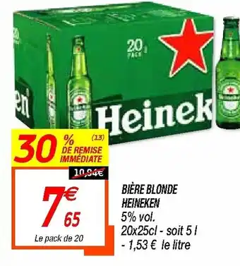 Netto Bière blonde heineken offre