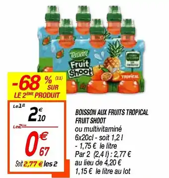 Netto Boisson aux fruits tropical fruit shoot offre