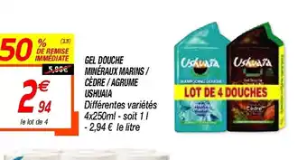 Gel Douche Minéraux Marins/ Cedre / Agrume Ushuaia
