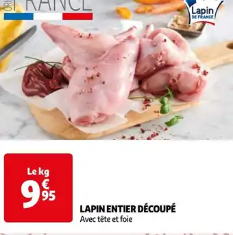 Auchan LAPIN ENTIER DÉCOUPÉ offre