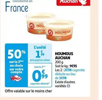 Auchan HOUMOUS AUCHAN offre