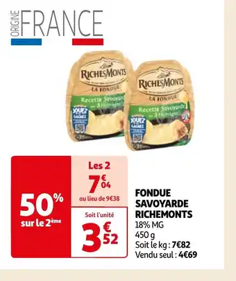FONDUE SAVOYARDE RICHEMONTS