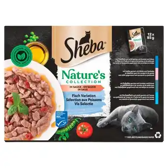 Auchan Repas en sauce aux poissons pour chat adulte sheba offre