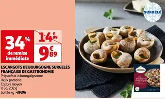 Auchan ESCARGOTS DE BOURGOGNE SURGELÉS offre