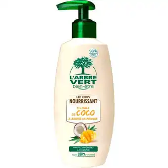 Auchan Laits corps nourrissant coco mangue l'arbre vert offre