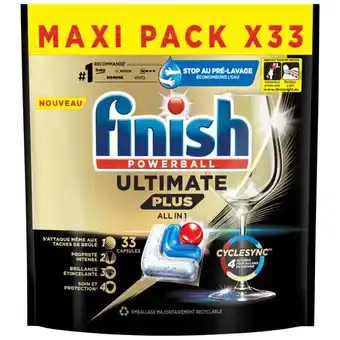 Auchan Tablettes lave-vaisselle ultimate plus all in 1 finish offre