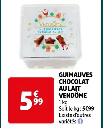 Auchan GUIMAUVES CHOCOLAT AU LAIT VENDÔME offre