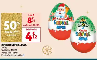 Auchan KINDER SURPRISE MAXI offre