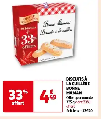 Auchan BISCUITS À LA CUILLÈRE BONNE MAMAN offre
