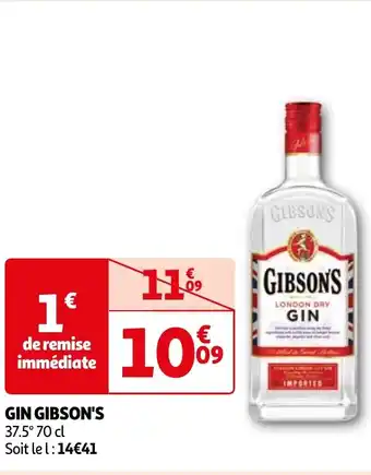 Auchan GIN GIBSON'S offre