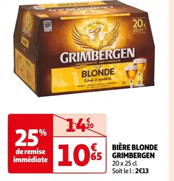 Auchan BIÈRE BLONDE GRIMBERGEN offre