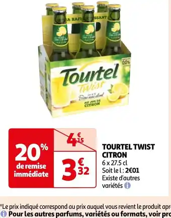 Auchan TOURTEL TWIST CITRON offre