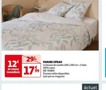 Auchan PARURE OPRAH offre