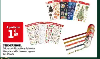 Auchan STICKERS NOËL offre