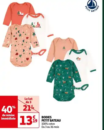 Auchan BODIES PETIT BATEAU offre