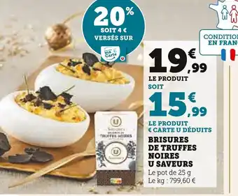 BRISURES DE TRUFFES NOIRES