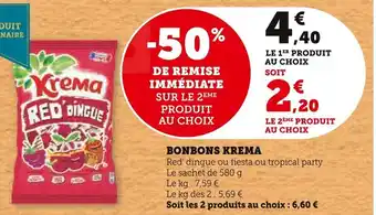 Super U BONBONS KREMA offre