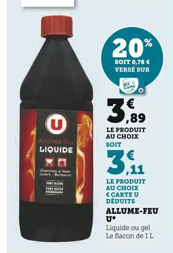 Super U ALLUME-FEU offre