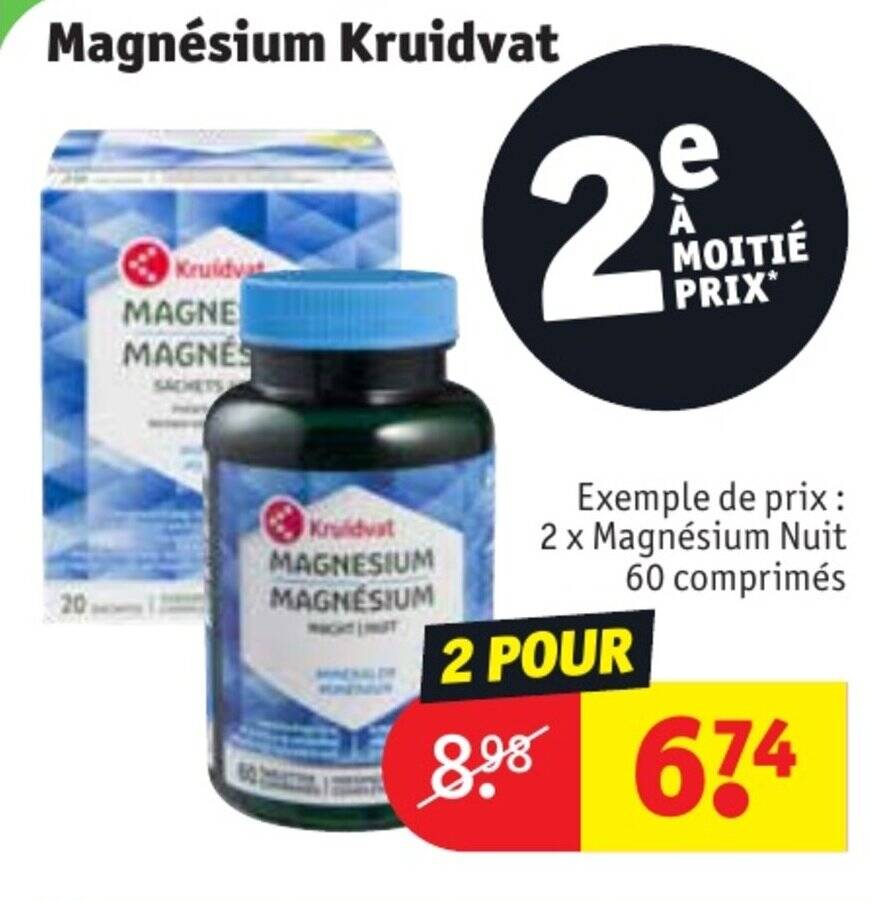 Promo Magnésium Kruidvat chez Kruidvat