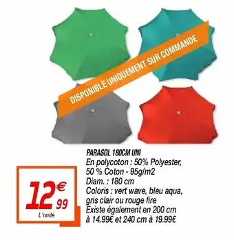 Parasol 180CM Uni