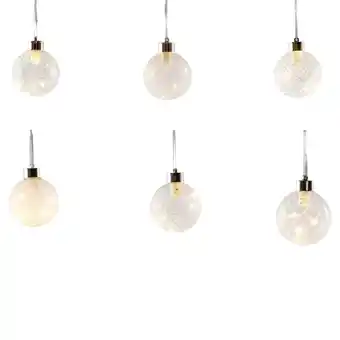 Jardiland Peha - 12 boules en verre transparent led ø.8 x h.10 cm offre