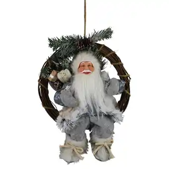 Jardiland Couronne 40cm gris blanc offre