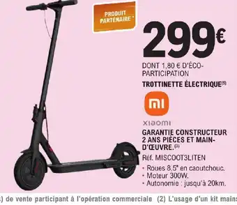 E.Leclerc TROTTINETTE ÉLECTRIQUE offre