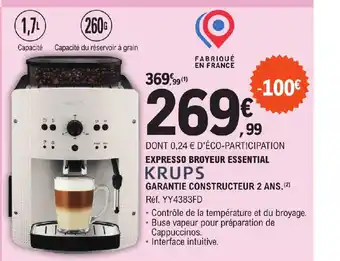 E.Leclerc EXPRESSO BROYEUR ESSENTIAL offre