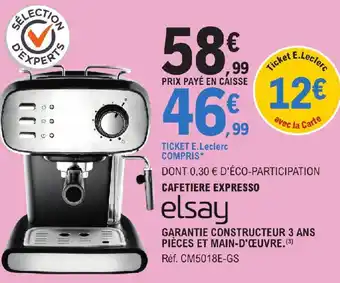E.Leclerc CAFETIERE EXPRESSO offre