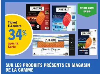 E.Leclerc SUR LES PRODUITS PRÉSENTS EN MAGASIN DE LA GAMME offre