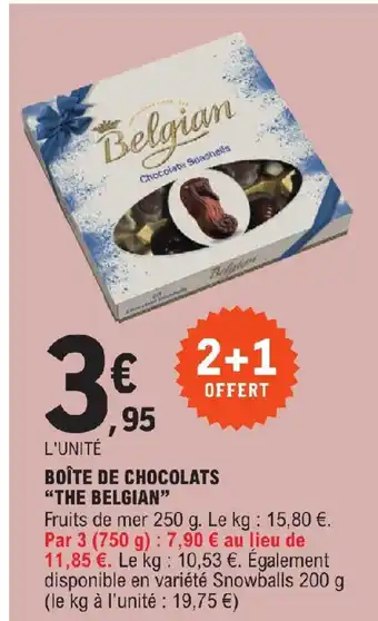 E.Leclerc BOÎTE DE CHOCOLATS "THE BELGIAN" offre